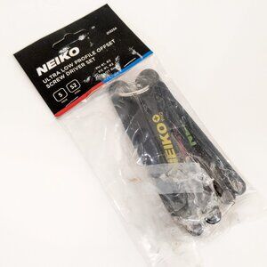 NEIKO 5-Piece Ultra Low Profile Offset Screwdriver Set S2 Steel Phillips Slotted